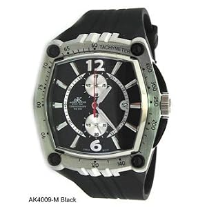 Adee Kaye Men's Chronograph Watch AK4009-M Black
