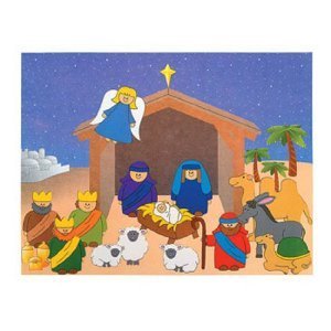 Do It Yourself Nativity Sticker Scene (1 dz)