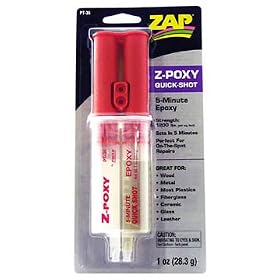 ZAP 5 Minute Quick Shot Epoxy, 1 oz from Pacer Boat Parts