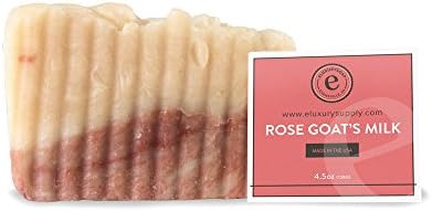 Handmade Rose Goat's Milk Soap by eLuxurySoap, 3 Pack