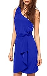 Sexy Cocktail Above the Knee One Shoulder Summer Chiffon Party Dress/Mini Dress 