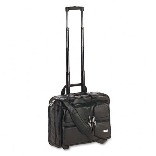 SOLO : Rolling Leather Laptop Case For Up To 15-1 2