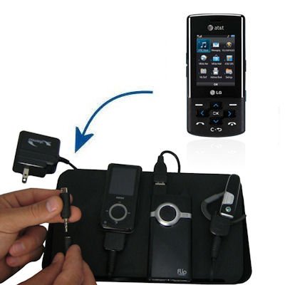 Gomadic Universal Charging Station for the LG CF360 and many other mobile devices - 2nd Generation Design - uses Gomadic TipExchange Technology - 4 tips included