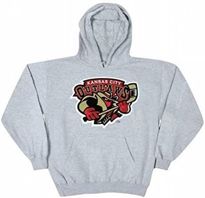 Kansas City Outlaws - Logo Grey Adult Hoodie - X-Large