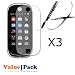 3x Screen Protector Lcd Shield with Cleaning Cloth for Motorola Evoke QA4 Cell Phone ...