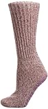 Totes Natural Wool Slipper Women's Socks Lilac One Size