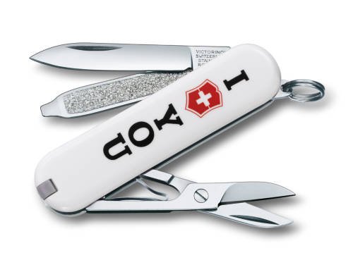 Victorinox - Couteau Suisse de Poche 7 Outils - Victorinox I Love You - Blanc