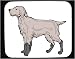 Decorated Mouse Pad with dog, white, pointing, haired, griffon, pet, animal