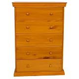 Delta Lauren 5-Drawer Dresser - Pecan