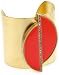 Paige Novick "Tropical Brights" Coral Enamel Sliced Cuff Bracelet