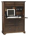 Solid Wood Walnut Computer Armoire