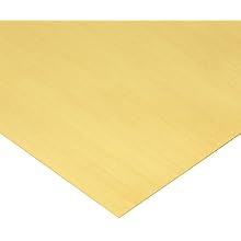 260 Brass Sheet, Unpolished (Mill) Finish, H02 Temper, Standard Tolerance, Inch, ASTM B36
