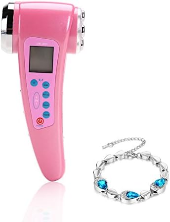 Norjackbeauty EMS Hand held Rechargeable Phototherapy Photo-rejuvenation Beauty Instrument,Pink