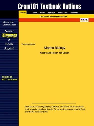 Outlines & Highlights for Marine Biology by Castro, ISBN: 0070121974