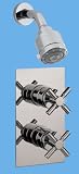 Totti Dual Control Thermostatic Shower Valve with Reflex 4 Mode Fixed Shower head & Arm