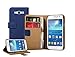Membrane - Blue Wallet Book-Style Case for Samsung Galaxy Grand Neo (GT-i9060, GT-i9060DS, GT-i9060L) - Flip Phone Cover