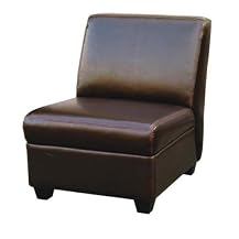 Melbourne Armless Club Chair - Brown