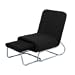 Chair with Ottoman - Black