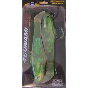 Tsunami 7" Saltwater Trolling Lure - Swim Shad - Chart/Silver