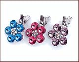 Big Flower Clips Blue