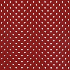 PW91R ---- Gepunktet Rot ---- Wachstuch --- Tischtuch --- Tischdecke --- 140 x 200 cm
