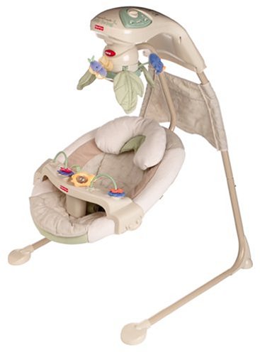 Childrens Toyshop  Baby : Fisher-Price Papasan Cradle Swing - New Nature's Touch