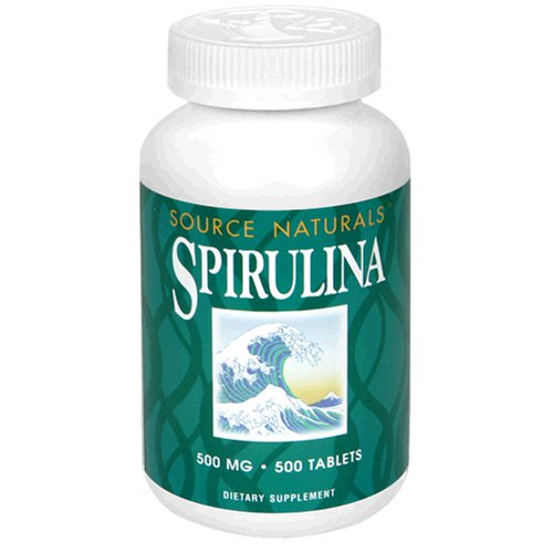Source Naturals Spirulina, 500 mg, Tablets, 500 tablets