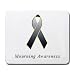Mourning Awareness Ribbon Mouse Pad