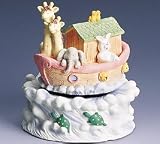 Noah's Ark Rainbow Music Box Gift For Baby Nursery Decor Beautiful Keepsake