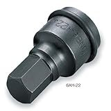 TONE【インパクト用ヘキサゴンソケット 差込角19.0mm 6AH22】