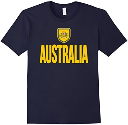 Men's AUSTRALIA Tshirt 2016 Australian Coat of Arms Men Women Kids XL Navy