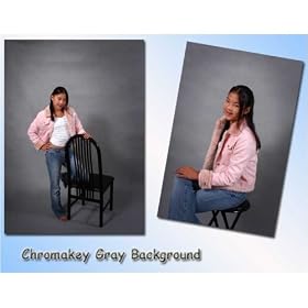 DMKFoto Photographic Studio Polycanvas Background / Backdrop 6x9 ft Gray