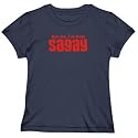 T-SHIRT WOMAN NAVY BLUE " KISS ME , I'M FROM SAGAY " PHILIPPINES