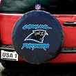 Carolina Panthers NFL Spare Tire Cover (Black)