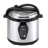 Nesco PC6-25P 6-Quart Electric Programmable Pressure Cooker, Stainless Steel