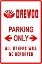 DAEWOO PARKING sign * street auto korea