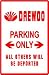 DAEWOO PARKING sign * street auto korea
