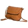 David King Flap Over Shoulder Bag-Tan