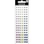 Me & My Big Ideas Rhinestone Stickers 6-1/2 Inch by 2 Inch Sheet, Pink/Teal/Purple