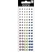Me & My Big Ideas Rhinestone Stickers 6-1/2 Inch by 2 Inch Sheet, Pink/Teal/Purple