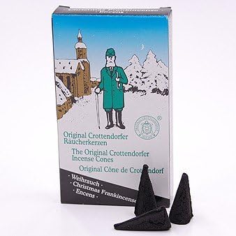 Crottendorfer Frankincense Scented Incense Cones, Pack of 24, Made in Germany