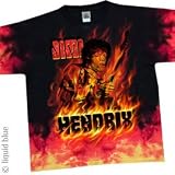 JIMI HENDRIX T-Shirt - Jimi Hendrix Fire (Tie-Dye), L