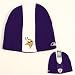 Minnesota Vikings Center Panel Knit Beanie