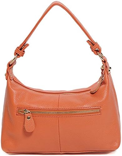 Hotwt Women's Genuine Leather Classic Style Soft Tote Top Handle Shoulder Bag Cross Body Handbag satchel Purse (Violet)