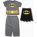 Batman Short-sleeve, long-leg Pajamas w/detachable cape and star accents for Toddlers