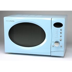 Hinari Lifestyle MX706ECBL 0.7 cu ft Microwave Oven with Easi Tronic Operation - Blue
