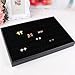 Elife Black Velvet Earring Jewelry Organizer Tray Showcase