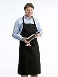 Full Chefs Apron With Pockets (Black)