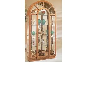 Philip Reinisch Palladian Arch Top Collectors Curio Cabinet