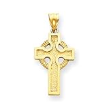 14k Gold Celtic Cross Charm